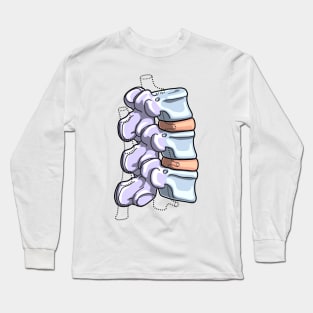 Lumbar Vertebrae Illustration Long Sleeve T-Shirt